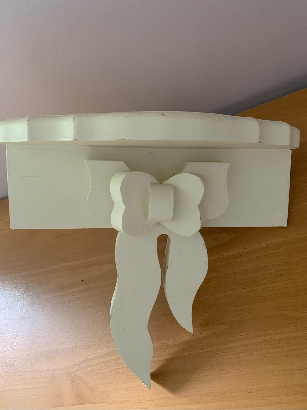 Bow Wooden Corner Shelf